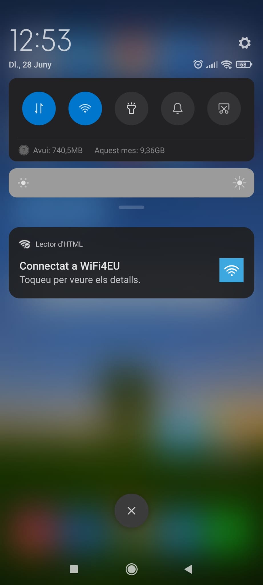 Punt d'accés de la xarxa wifi pública municipal WiFi4EU