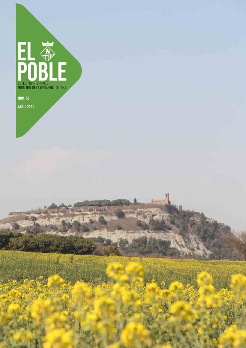Portada: Butlletí municipal núm. 58 «El Poble» (Abril 2021)