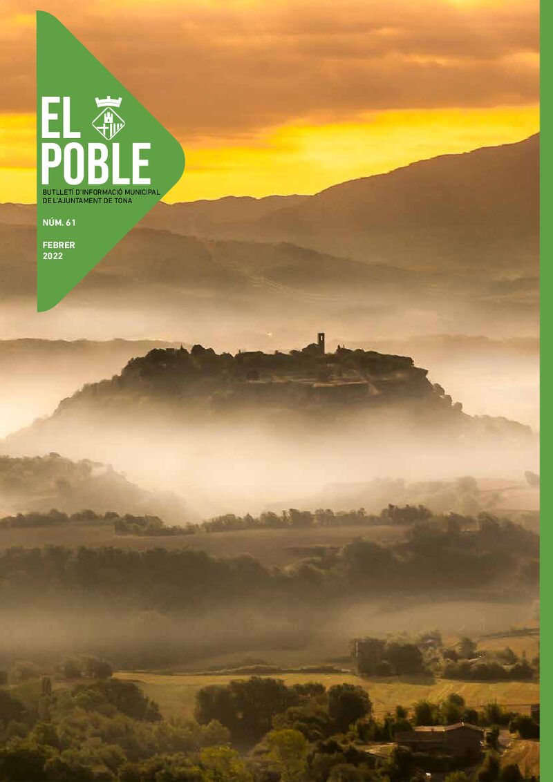 Portada: Butlletí municipal núm. 61 «El Poble» (Febrer 2022)