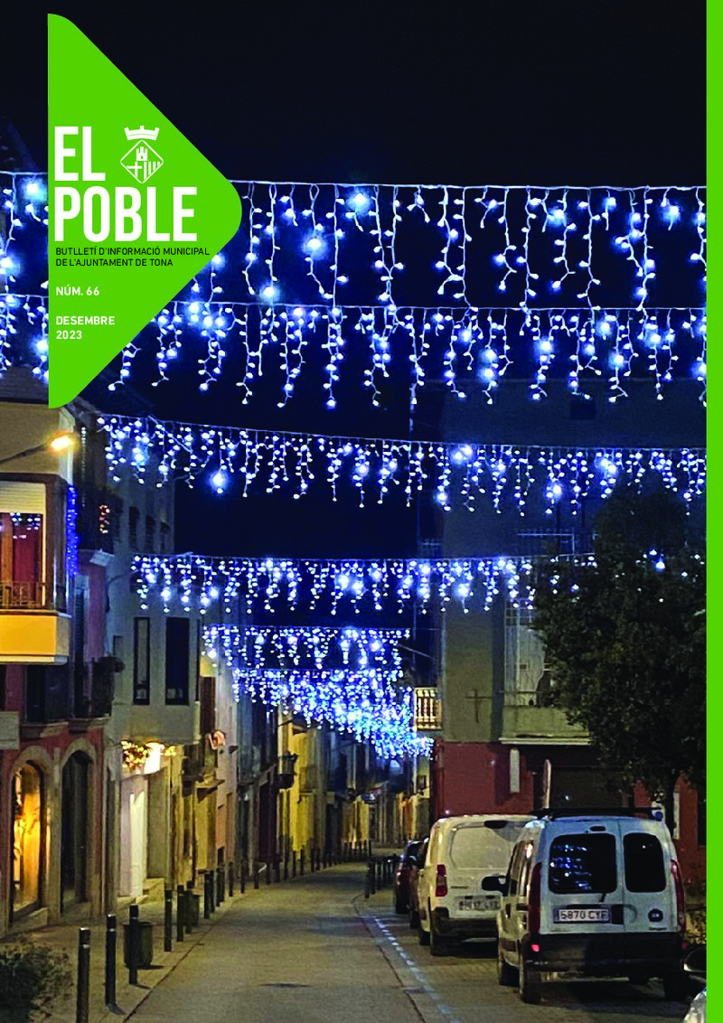 Portada: Butlletí municipal núm. 66 «El Poble» (Desembre 2023)