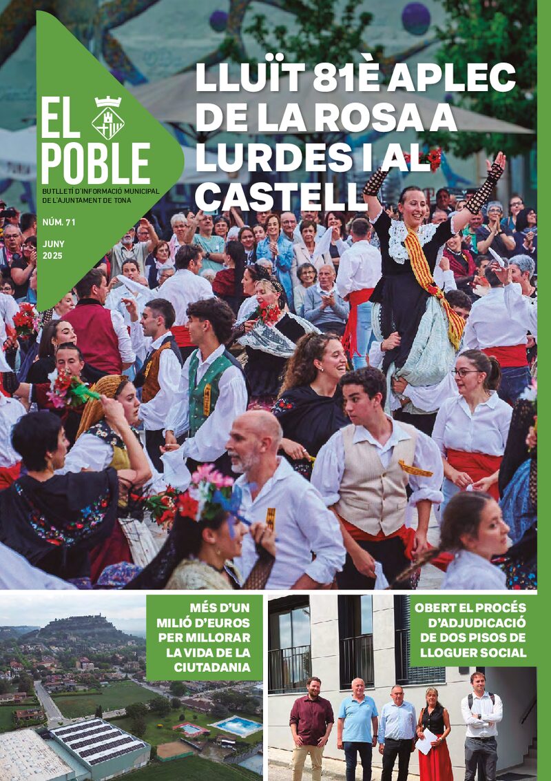 Portada: Butlletí municipal núm. 71 «El Poble» (Juny 2025)