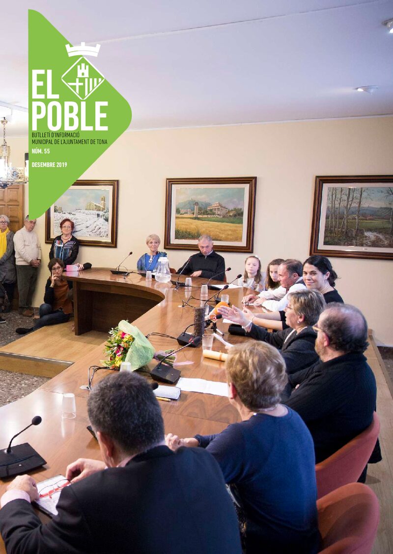 Portada: Butlletí municipal núm. 55 «El Poble» (Desembre 2019)