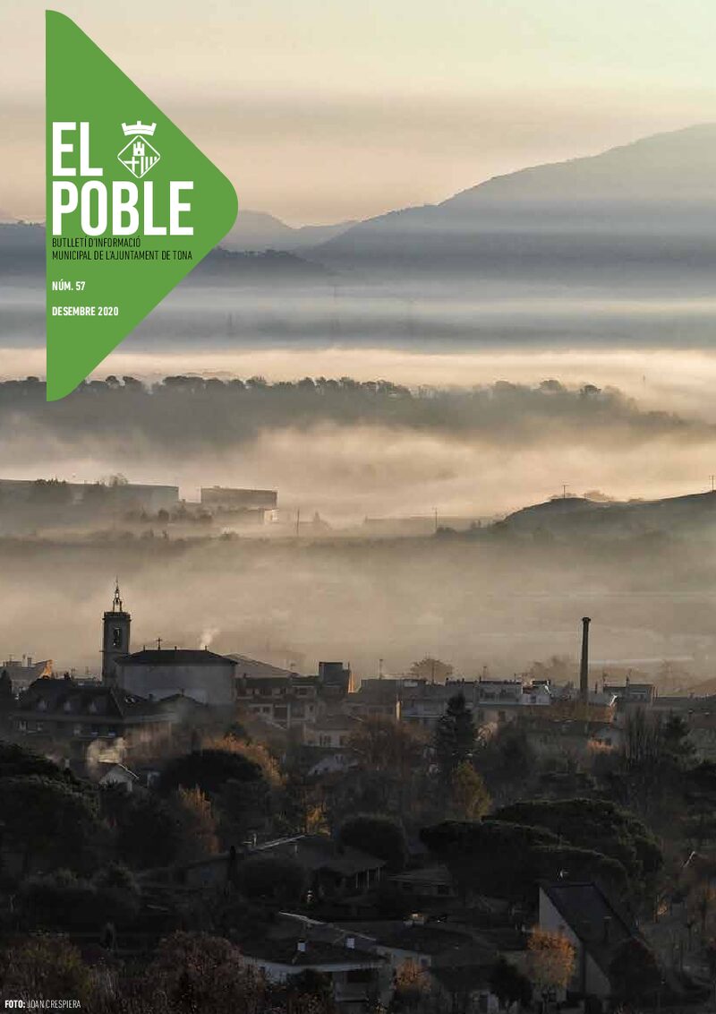 Portada: Butlletí municipal núm. 57 «El Poble» (Desembre 2020)
